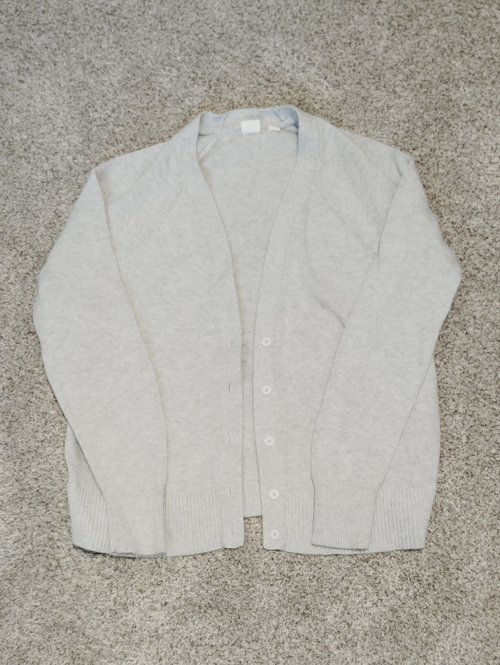 GAP Light Gray Women's Button-Front Cardigan